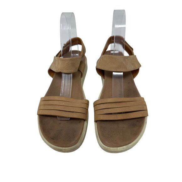 Ecco Flowt Leather Adjustable Strap Sandals with Cushioned Sole Size 39 US 8 - Picture 6 of 13